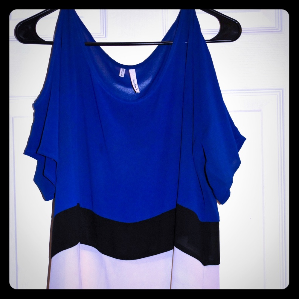 Cold shoulder blouse